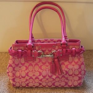 Coach Hampton pink purse